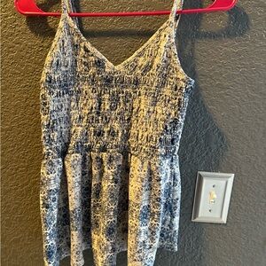 Maurices Blue and White Camisole Top